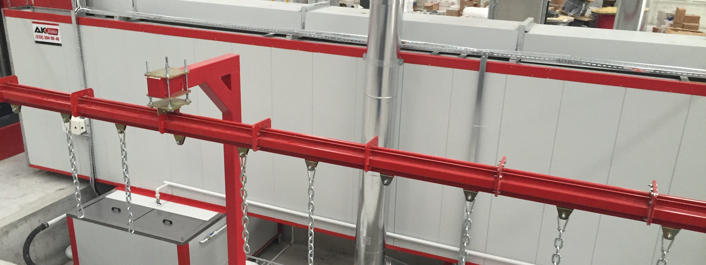 Cardan conveyor line and tunnel